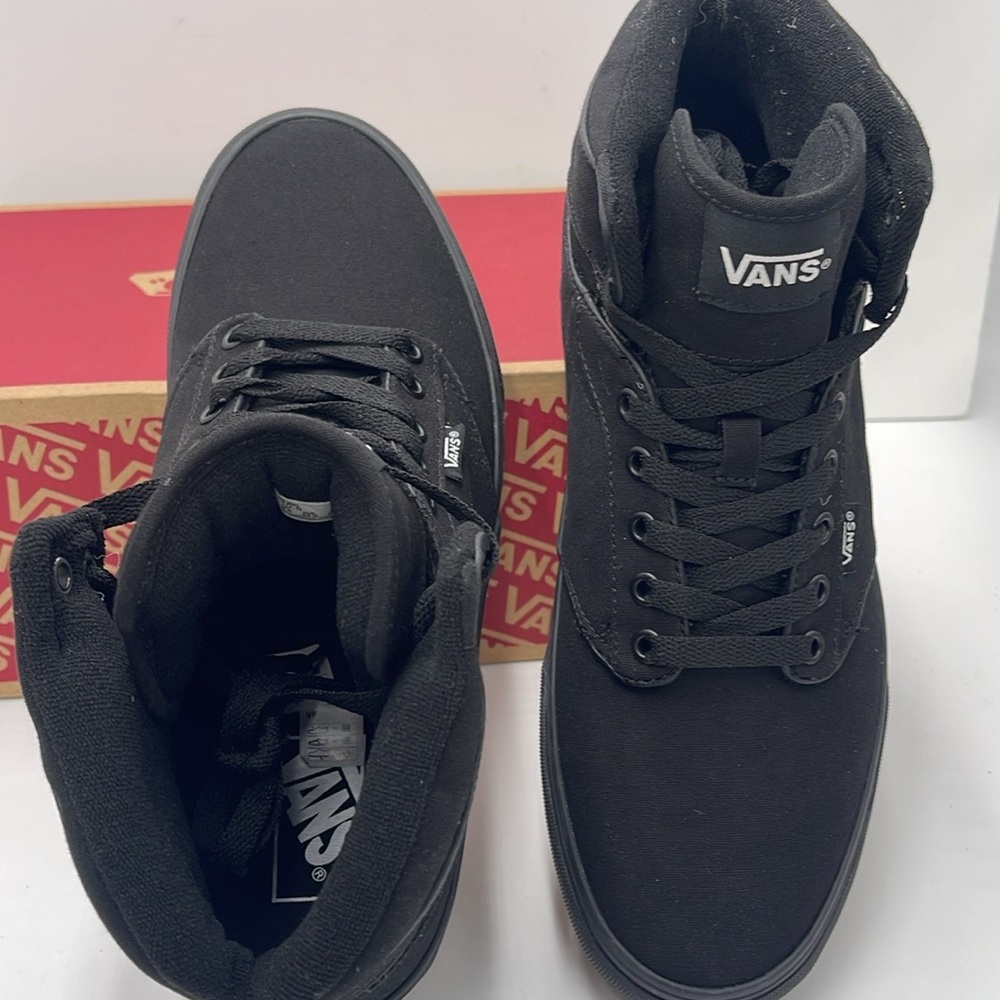 Vans WMNS Black High-Top Sneakers Atwood Hi (Canvas) Black/Black
VN0A38BV186 - Picture 14 of 16